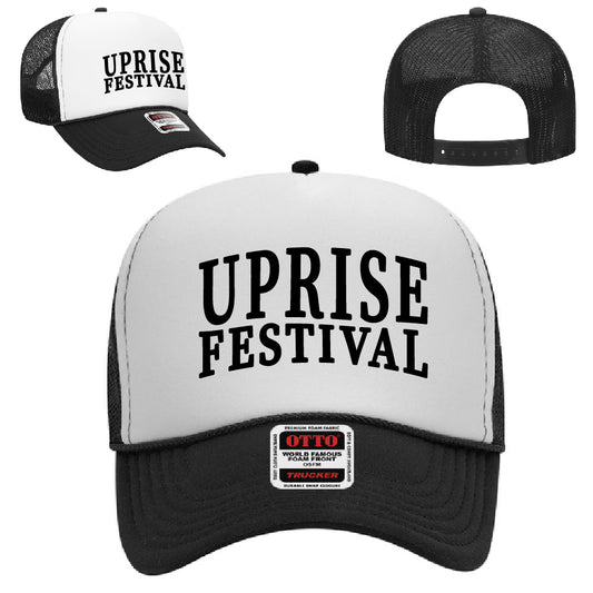 Uprise Fest Hat - Black/White