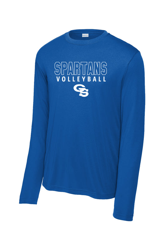 Garden Spot Volleyball Performance Long Sleeve T-Shirt (Design 1)