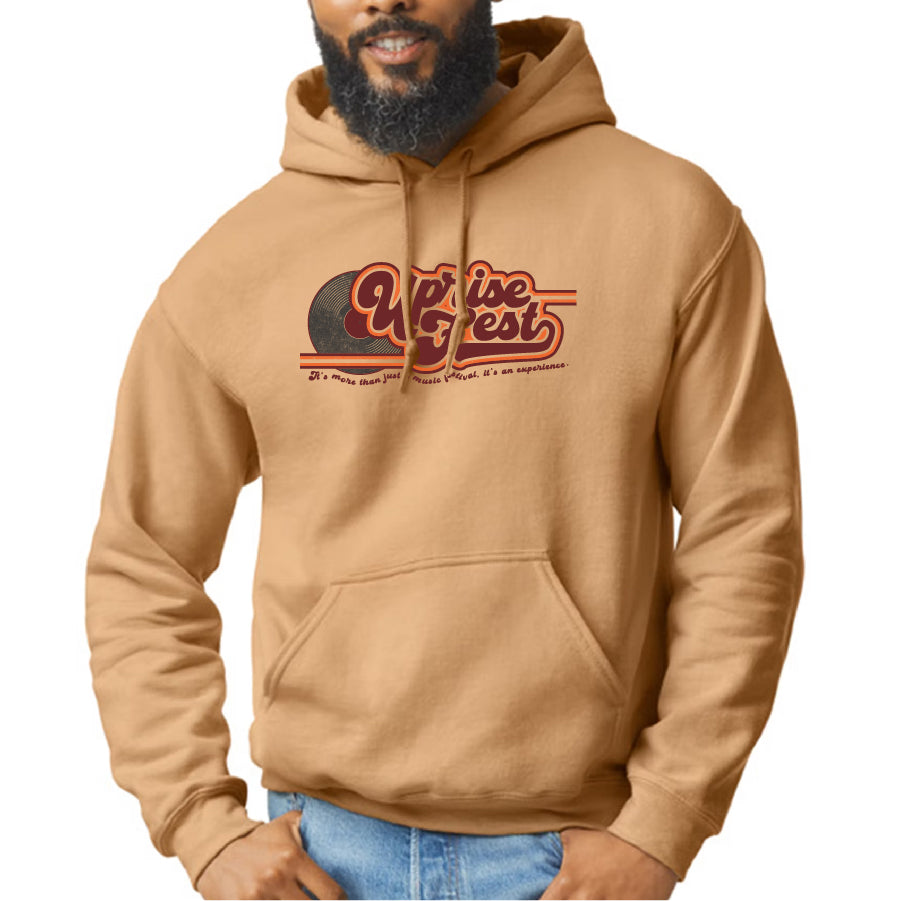 Retro Record Hoodie - Old Gold